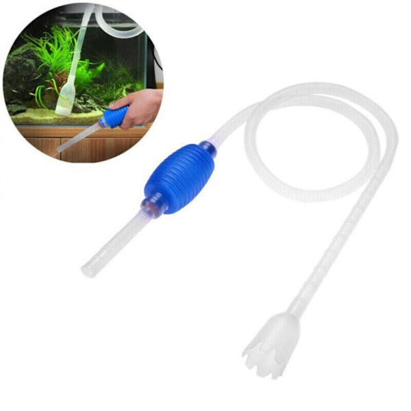Akvarium fisketank grusrenser stor siphon vakuum vandskifter