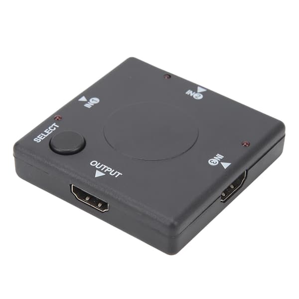 3 i 1 Udgang Switch 1080P HD Multimedie Interface Splitter Adapter Video Konverter til Bærbar Computer