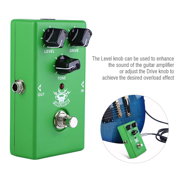 Twinote Tube Drive elektrisk gitarr Overdrive Pedal Monoblock Effekt