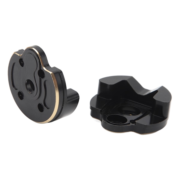 Styreknoke Portaldeksel Messing Portalhus Vekter for SCX10 III Capra 1/10 RC Crawler 2 stk
