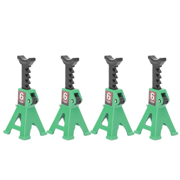 4st Mini Jack Stativ Justerbar Aluminium Legering Skala Jack Ställ Set 1/24 för SCX24 RC Car Green