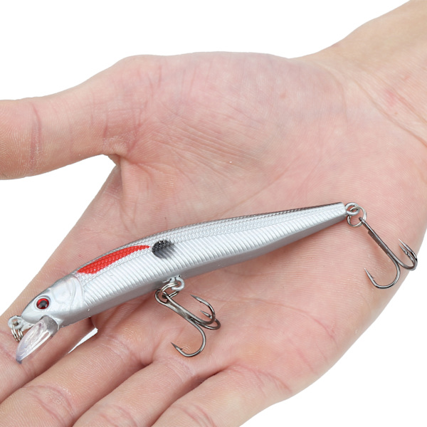 5 stk plastsimulering Minnow Long Shot lokkeagn med diskantkrok fiskeutstyr9#