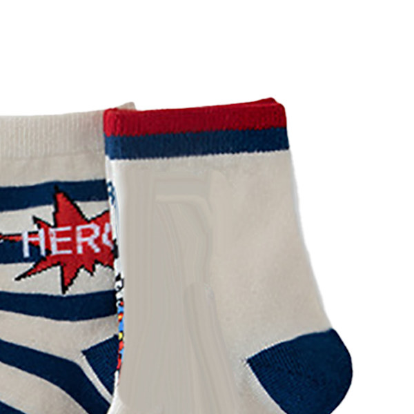 Toddler Crew Socks med Cartoonfigurer - Kammat Bomull Mjuka Elastiska Andningsbara Barn Högstrumpor för Vår Höst M 25 till 28 EU Storlek för 3 till 5 År Gammal