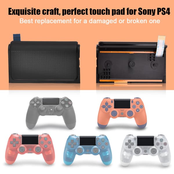 1 stk. Bærbar ABS Udskiftning Touch Pad til Sony PS4 Game Controller Sort