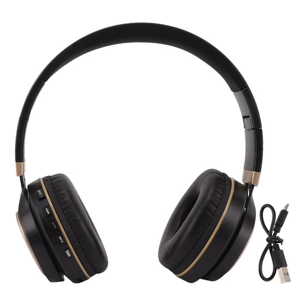 Trådløst headset Bluetooth 5.0 dyb bas stereolyd 200mAh trådløse Bluetooth-hovedtelefoner til sport sort