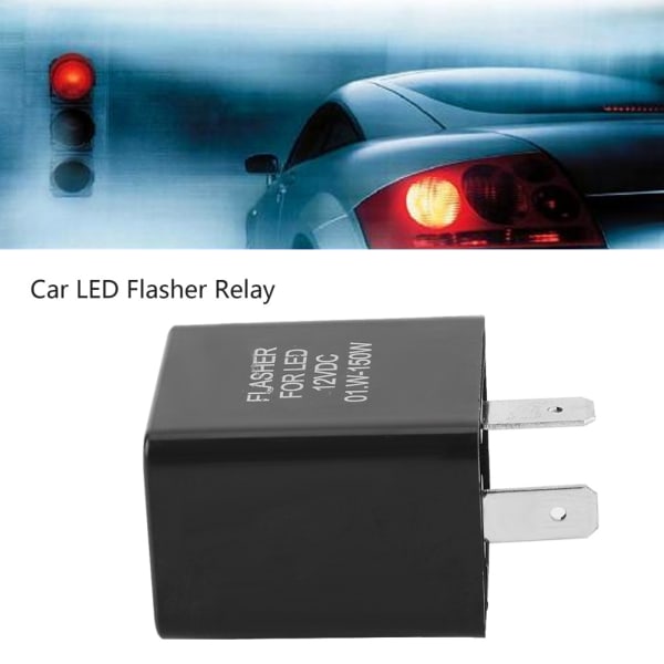 Elektronisk LED Justerbart Blinkrelä För Blinkers Ljus Indikator