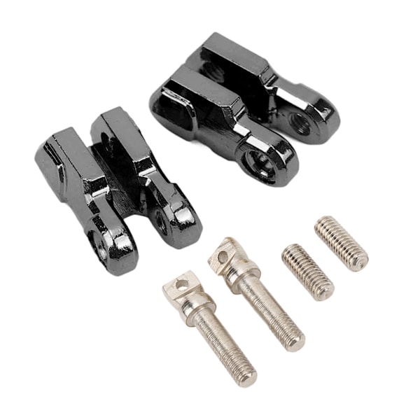 2 sæt RC metalspil trækkrog aluminiumslegering spilkrog til 1/10 RC bil opgraderingsdele sort