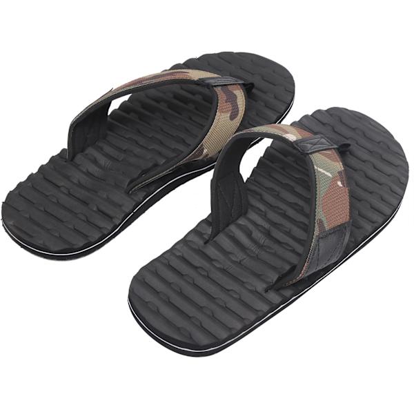 Sommer Letvægts FlipFlops MultiLayer AntiSlip Hjemmesko EVA FlipFlops Sort Bund(42 )