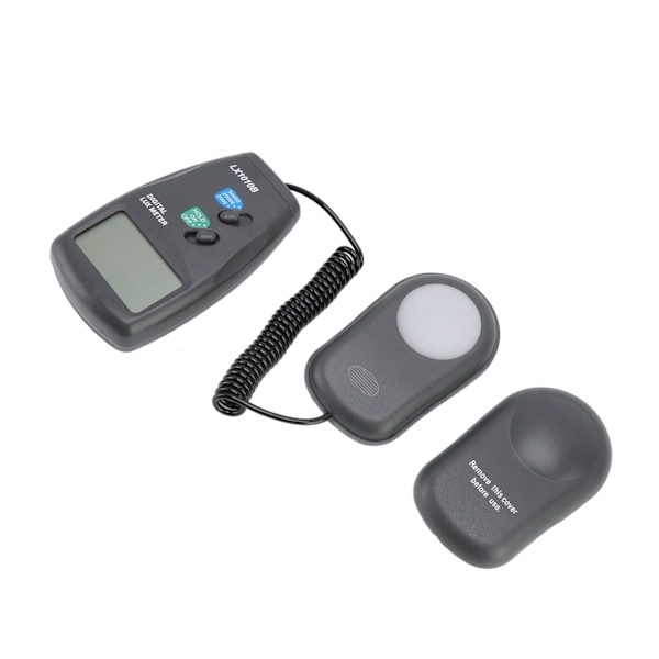Digitalt illuminansmeter 2mah ABS bærbar digital Lx-meter med 0,7 tommers LCD-skjerm for planter hage skole kontor