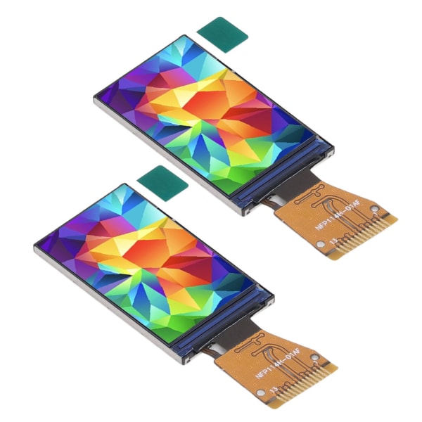 2 stk. IPS LCD-skærmmodul Farve 135 x 240 Opløsning SPI-interface ST7789V Driver Svejsningstype 1,14 tommer Skærm