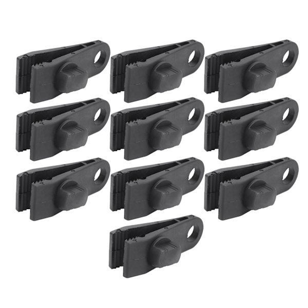 10 stk Teltclips Tarp Markise Instant Clamp Udendørs Camping Vindtæt fastgørelsesspænde Tilbehør