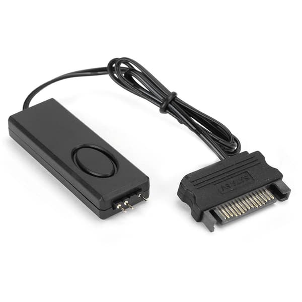 RF Fjernbetjening Ventilator Lys Controller PC Tilbehør 5V Symphony ARGB Sort SATA‑Pin(Sort)