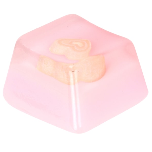 Hantverkare Resin Tangentbordsknappar, Korrosionsbeständiga, Universellt Mekaniskt Tangentbord Tillbehör (Rosa Hjärta)