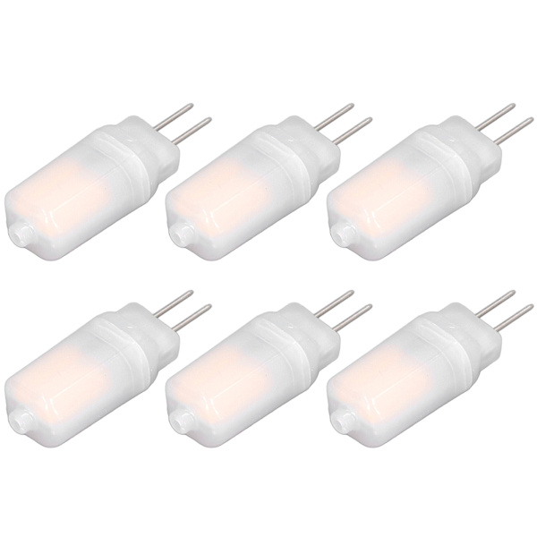 6 kpl G4 LED-lamppua 12V 360° Luminesenssi 360° Lämmönpoisto Alhainen Virrankulutus Yleinen Vakiopinta Lamput 3WWarm White