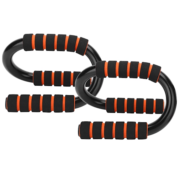 1 par/sæt S Type Push Up Stand Body Building Fitness Push Up Bars med skumpolstrede greb