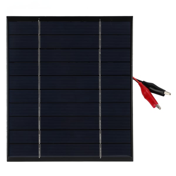 2,5W 5V Mini Solar Panel Poly Mini Solar Cell Panel Module DIY Solar Epoxy Panel + Tiger Clip