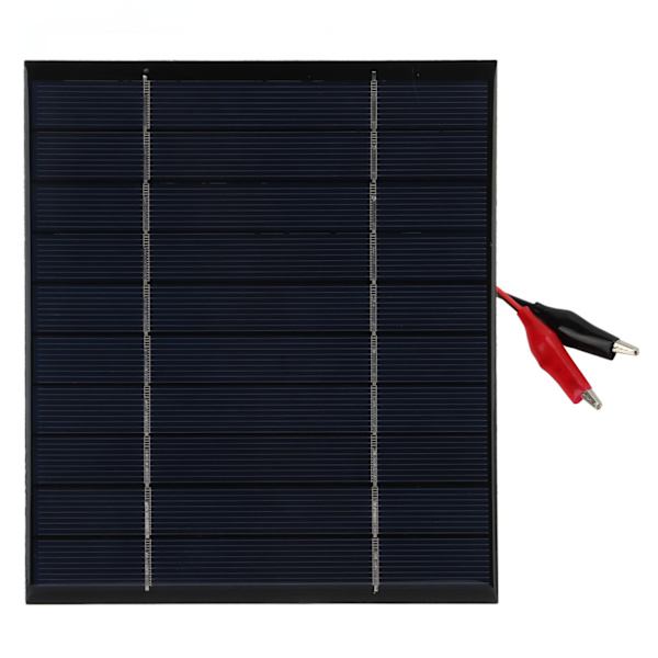 2,5W 5V Mini Solpanel Poly Mini Solcelle Panel Modul DIY Solar Epoxy Panel + Tiger Clip