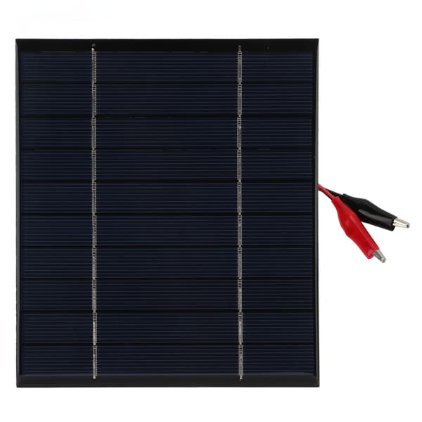 2.5W 5V Mini Solpanel Poly Mini Solcellspanel Modul DIY Solar Epoxy Panel + Tiger Clip