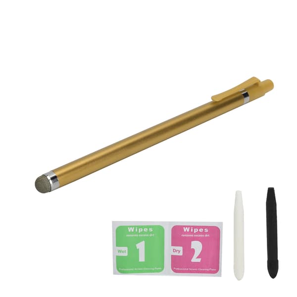 Touch Pen Aluminiumlegering Hög Precision Stylus för iOS Android Telefon Tablet Gul
