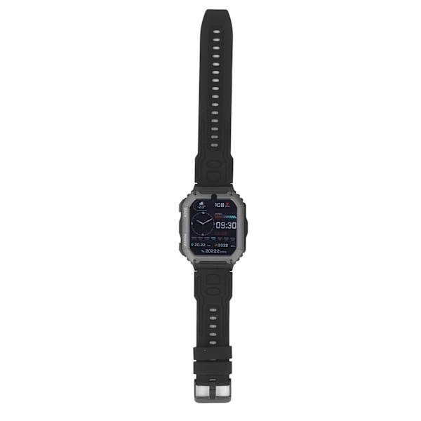 Smartwatch Vandtæt Skridttæller Smartwatch med Bluetooth Opkald Fitness Tracker Hjertefrekvens Søvnmonitor til Børn Voksne Sort