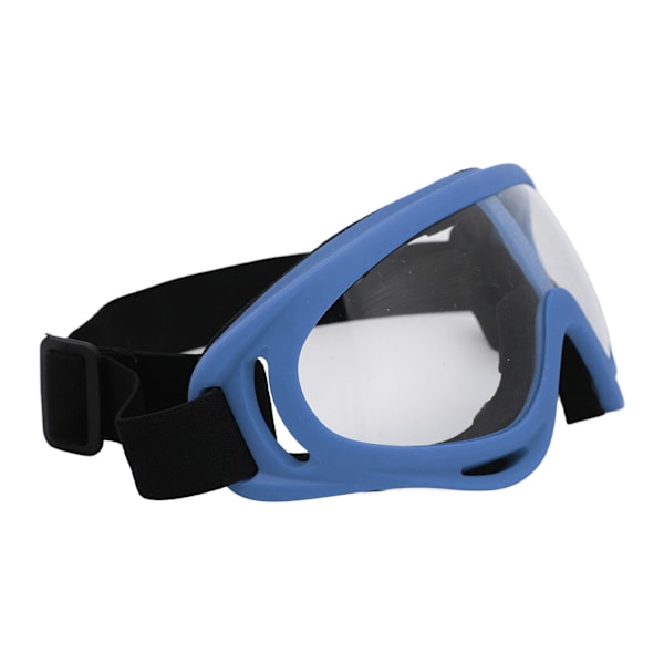 Slalåmbriller PC Transparent Linser UV-beskyttelse Vindtett Justerbart Hodebånd Snowboardbriller for Menn Kvinner Mørkeblå Ramme