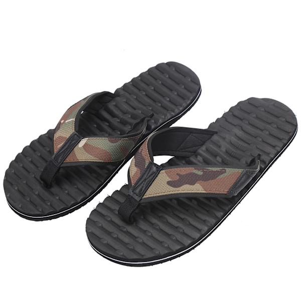 Sommer Letvægts FlipFlops MultiLayer AntiSlip Hjemmesko EVA FlipFlops Sort Bund(42 )