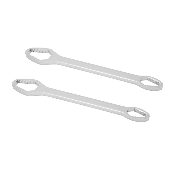 2PCS Universal Multifunktionell Skiftnyckel Dubbeländad Självspännande 260mm Legering Stål Justerbar Skiftnyckel för Underhåll Polerad Galvanisering