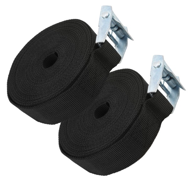 2 stk surringsrem 25 mm zinklegering pressespænde Holdbare anti-brud faste stropper til bundtet tunge genstande (4 meter)
