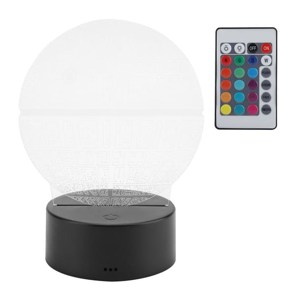 Nattlampe ABS-baseholder planetmønsterlampe berøring KLB