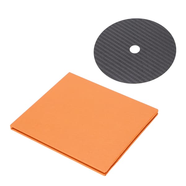 CD DVD Stabilisator Kolfiber 0.2mm Tuning Mattskiva Stabilisator för Toppmatad Spelare Svart