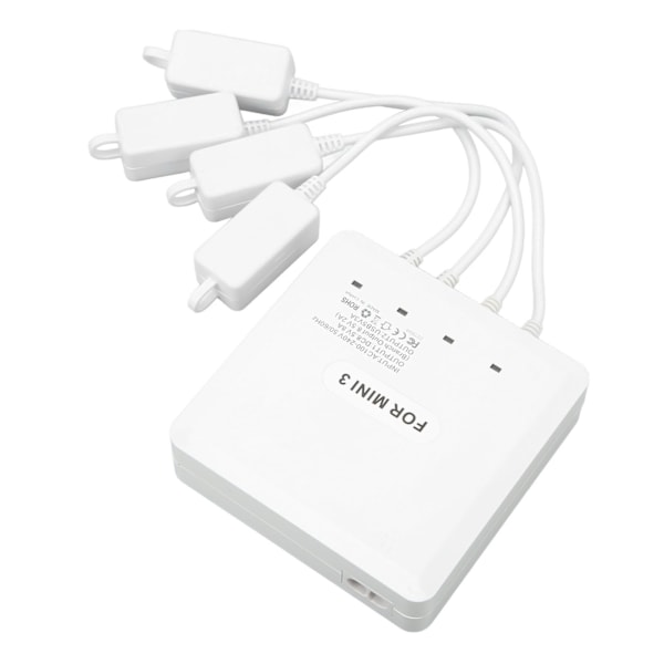 Drone Batterilader 4-veis UAV Lading Hub Tilbehør med USB-port for DJI Mini 3 Pro AU-plugg 100‑240V