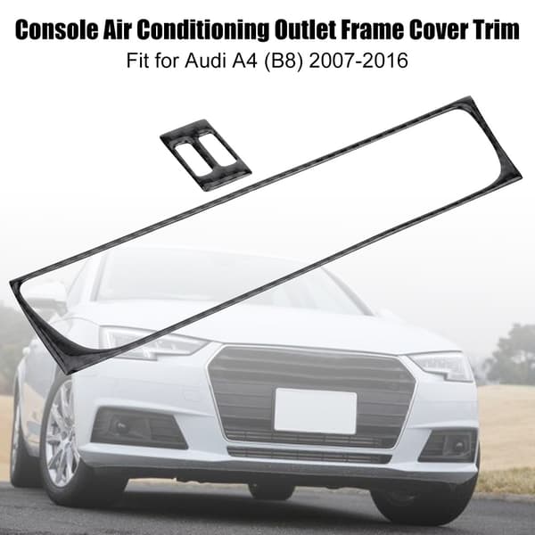 Carbon Fiber AC Ventilationsdæksel til Audi A4 B8 2007 2016