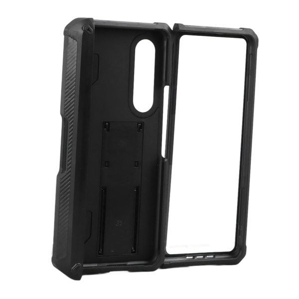 Foldetelefonetui med penneholder sort TPU og PC Holdbart foldetelefoncover til Z Fold 3 5G