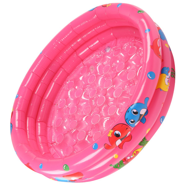 Indendørs Udendørs Babyswimmingpool Rund Oppustelig Børnelege Vandspil Pool Pink90cm/35.4in