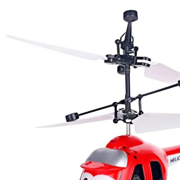 Piirretty kaukosäädöllä toimiva helikopteri USB-latauksella, automaattinen sammutus, valo, mini-piirretty lentokone