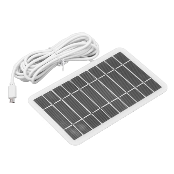 2W 5V Solpanel Oplader Bærbar USB Soloplader Polysilicium til Mobiltelefon Lav Effekt Elektriske Apparater