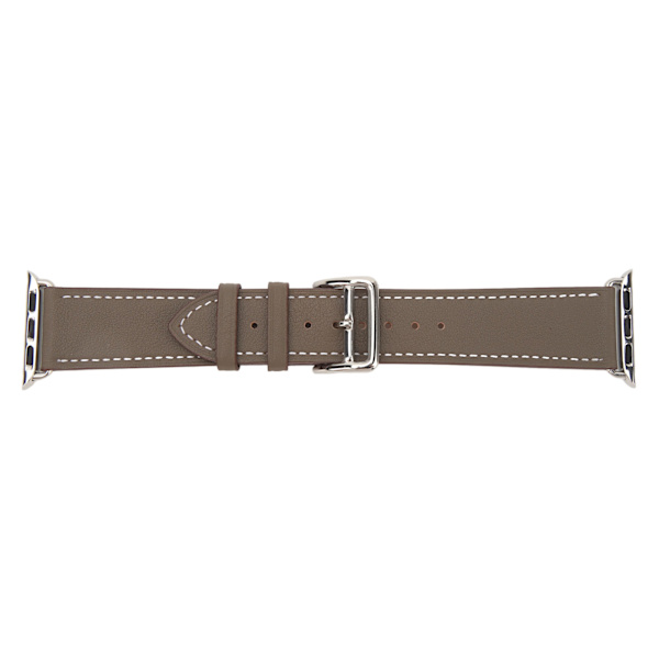 Älykellon nahkaranneke Universal Smart Watch vaihtoranneke IWatch Series SE:lle 8 7 6 5 4 3 2 1 38mm 40mm 41mm harmaa