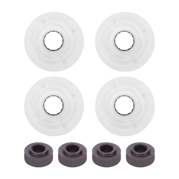 78A 60x45 mm högelastisk skateboard Flash Wheel PU-fyllning för Longboard Cruiser Board (Vit)