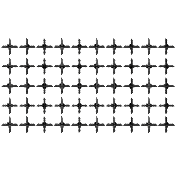 50 stk 4/7 4-veis slangekobling kryssmontering vanningsrørkobling