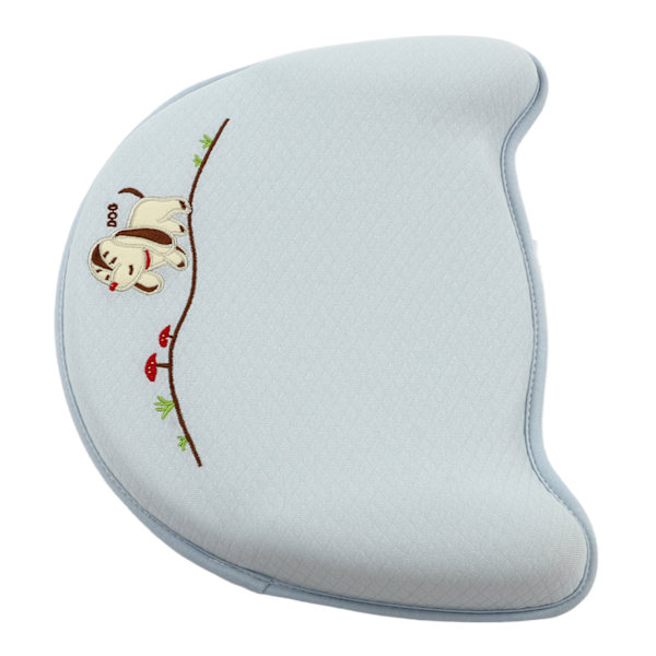 Baby Shaping Pillow Mjuk Andningsbar Ergonomisk Förhindra Platt Huvud Amning Sovkudde Blå 11,61 X 9,06 X 0,79in