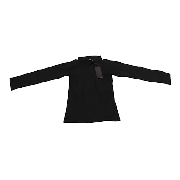 Combat Skjorta Långärmad Dragkedja Unisex Bomull Polyester Andningsbar med Armbågsskydd Axel Ficka Combat Kläder för Cosplay Svart M
