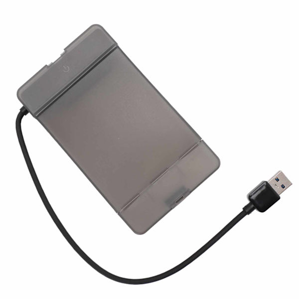 USB3.0 2,5 tums SATA-hårddiskhölje 5 Gbps genomskinligt externt case för 7‑9,5 mm 2,5 tums SATA SSD HDD