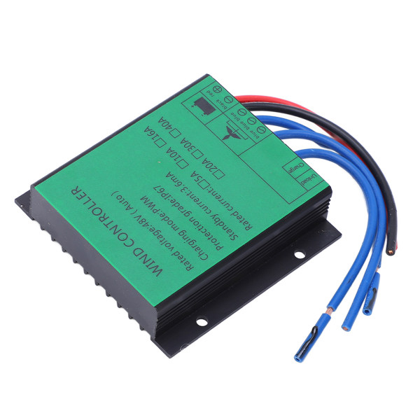 Vindmølle Generator Controller 1000W Effektiv PWM Opladning IP67 LED Indikerer Vindmølle Regulator 48V 40A