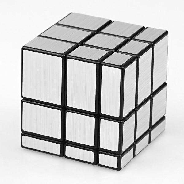 3x3 Mirror Cube - Silver Speed ​​Pusselleksak för barn och vuxna