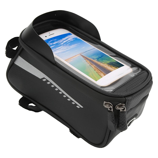 Vandafvisende Cykel Forramme Taske Kørsel Touch Screen Telefon Taske til Telefoner Under 16,5 cm/6,5 tommer
