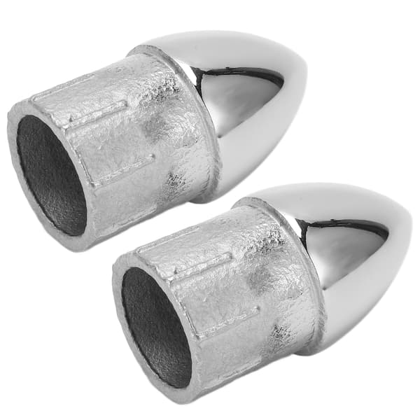 2 stk Båt Rustfritt Stål Rørhodeplugg Yacht Rør Rund Hodeplugg for 22mm/0.87in Rør