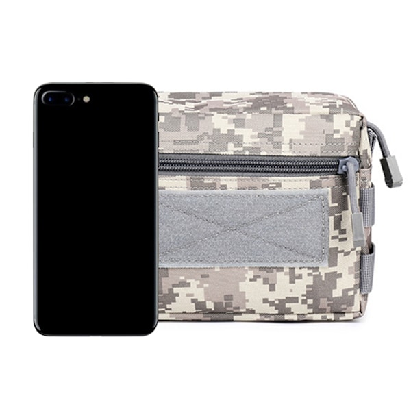 Midjeväsk Fanny Pack för Utomhussporter Multifunktionell Vandring Fiske Medicinsk Midjeväsk ACU Camo