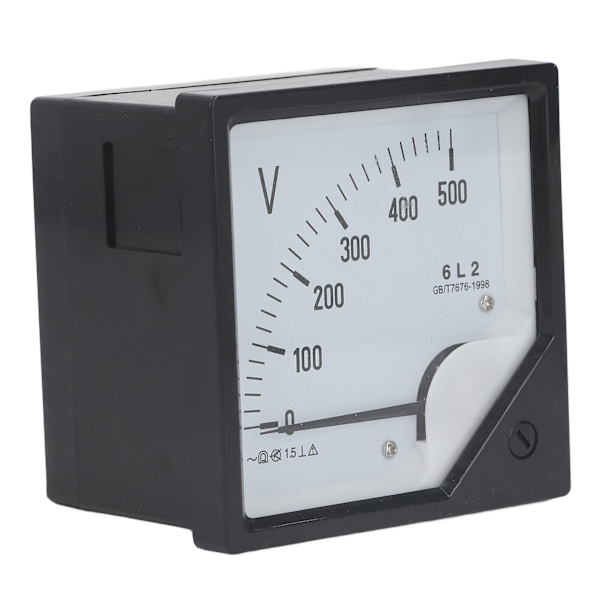 Analog Voltmeter AC 0-500V Pekare Voltmeter Panel Nålspänningsmätare för Utrustning