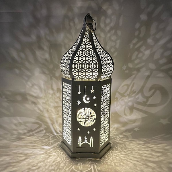 Ramadan Led Taottu Rauta Lyhty Eid Tuuli Lyhty Makuuhuoneen Olohuoneen Lomajuhlien Tarvikkeet