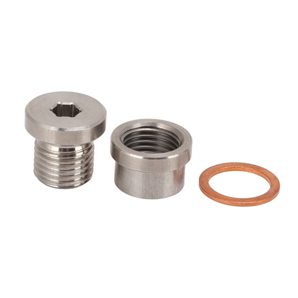 Automotive Syresensor Adapter Metall Biltillbehör Elektrogalvaniserad Hög Hållfasthet M12x1.25
